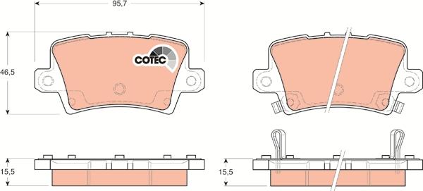 TRW GDB3408 - Set placute frana,frana disc aaoparts.ro