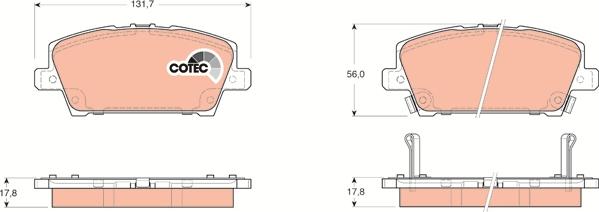 TRW GDB3407 - Set placute frana,frana disc aaoparts.ro