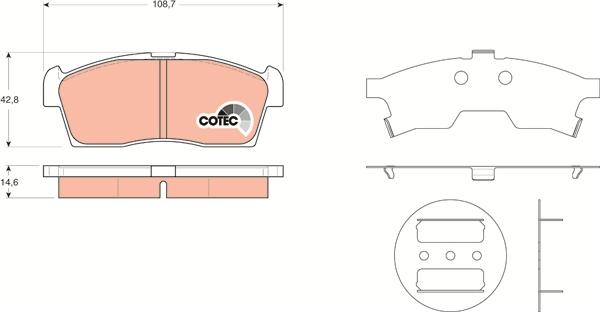 TRW GDB3411 - Set placute frana,frana disc aaoparts.ro