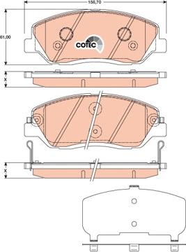 TRW GDB3418 - Set placute frana,frana disc aaoparts.ro