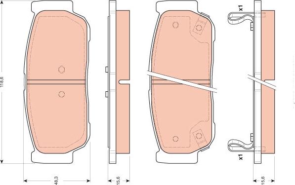 TRW GDB3413 - Set placute frana,frana disc aaoparts.ro