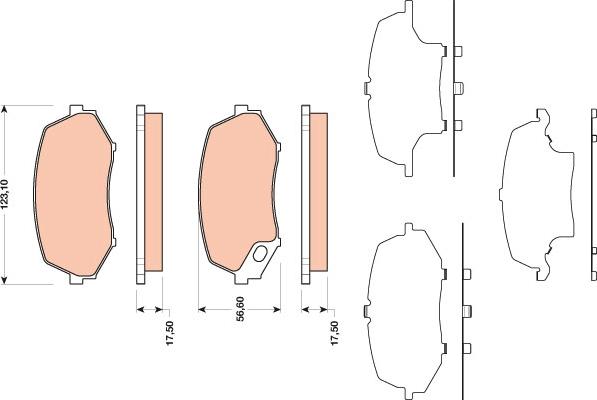 TRW GDB3486 - Set placute frana,frana disc aaoparts.ro