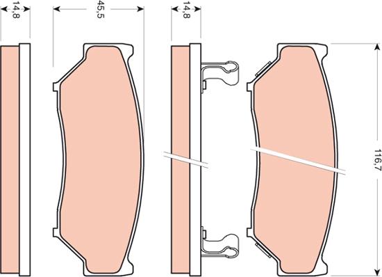 TRW GDB3436 - Set placute frana,frana disc aaoparts.ro