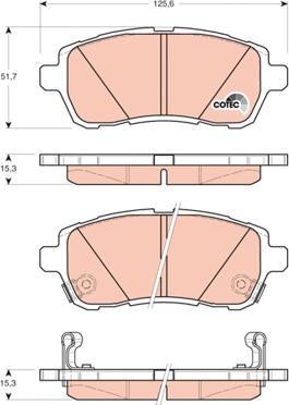 TRW GDB3437 - Set placute frana,frana disc aaoparts.ro