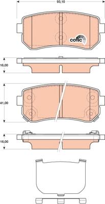 TRW GDB3474 - Set placute frana,frana disc aaoparts.ro