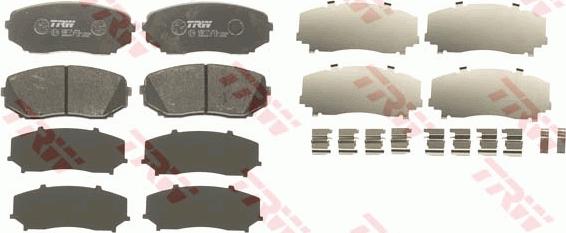 TRW GDB3471 - Set placute frana,frana disc aaoparts.ro