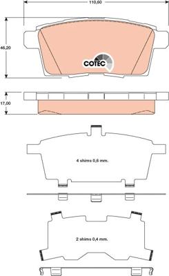 TRW GDB3472 - Set placute frana,frana disc aaoparts.ro