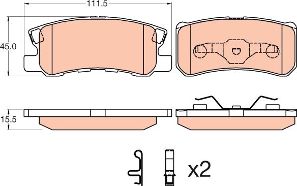 TRW GDB3595 - Set placute frana,frana disc aaoparts.ro