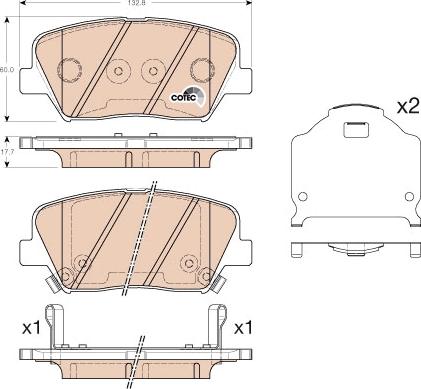 TRW GDB3549 - Set placute frana,frana disc aaoparts.ro