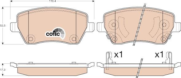 TRW GDB3546 - Set placute frana,frana disc aaoparts.ro