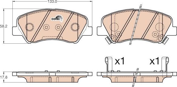 TRW GDB3548 - Set placute frana,frana disc aaoparts.ro