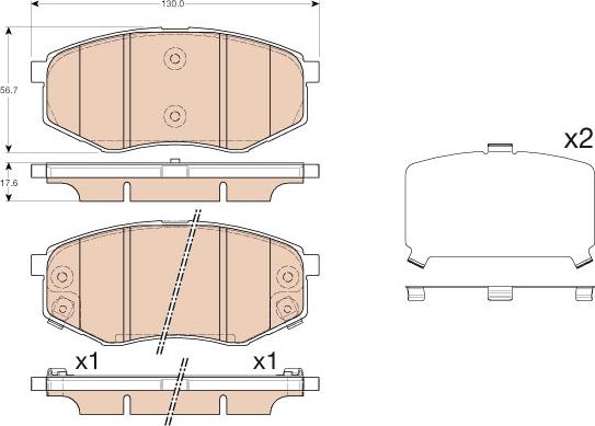 TRW GDB3553 - Set placute frana,frana disc aaoparts.ro