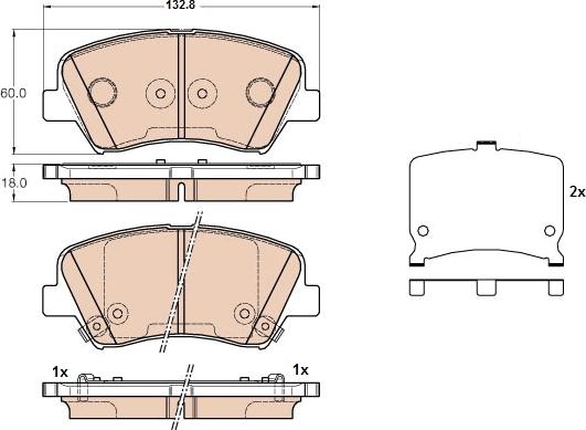 TRW GDB3552 - Set placute frana,frana disc aaoparts.ro