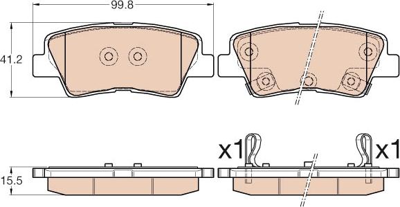 TRW GDB3569 - Set placute frana,frana disc aaoparts.ro