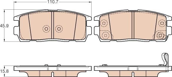 TRW GDB3566 - Set placute frana,frana disc aaoparts.ro