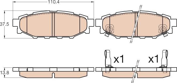 TRW GDB3568 - Set placute frana,frana disc aaoparts.ro