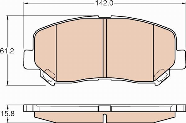 TRW GDB3562 - Set placute frana,frana disc aaoparts.ro
