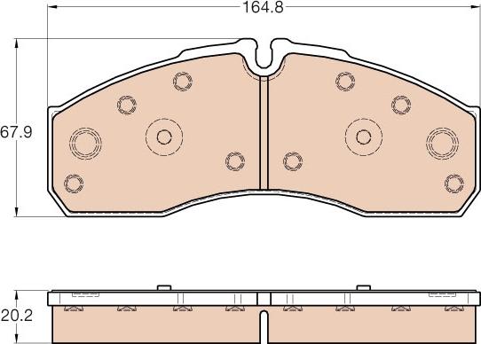 TRW GDB3567 - Set placute frana,frana disc aaoparts.ro