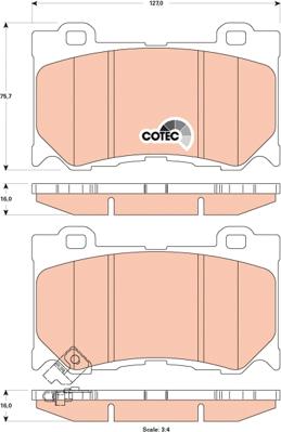 TRW GDB3505 - Set placute frana,frana disc aaoparts.ro