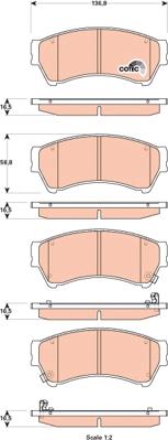 TRW GDB3501 - Set placute frana,frana disc aaoparts.ro