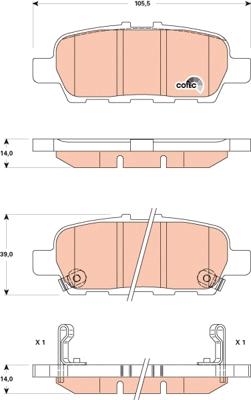 TRW GDB3508 - Set placute frana,frana disc aaoparts.ro