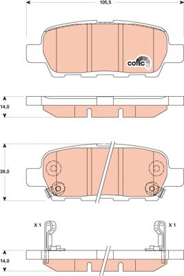 TRW GDB3507 - Set placute frana,frana disc aaoparts.ro