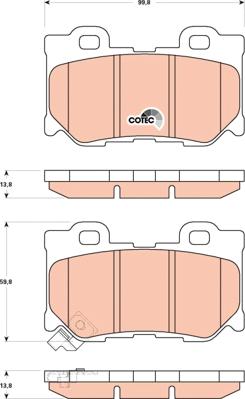 TRW GDB3515 - Set placute frana,frana disc aaoparts.ro