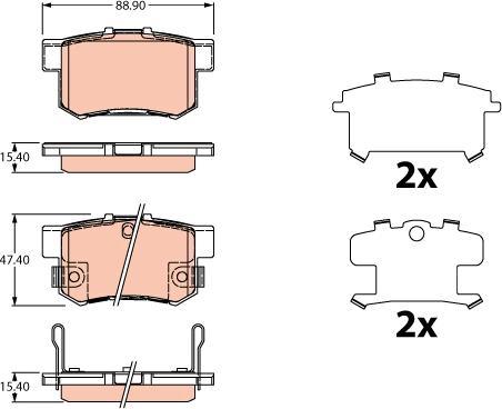 TRW GDB3516 - Set placute frana,frana disc aaoparts.ro