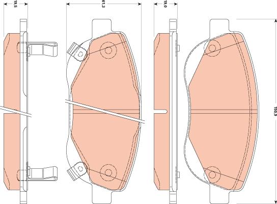 TRW GDB3511 - Set placute frana,frana disc aaoparts.ro