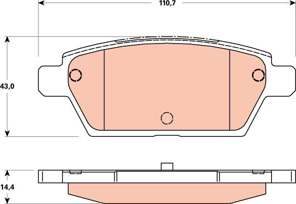 TRW GDB3517 - Set placute frana,frana disc aaoparts.ro