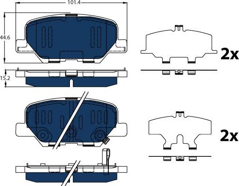 TRW GDB3583BTE - Set placute frana,frana disc aaoparts.ro