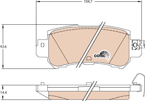 TRW GDB3539 - Set placute frana,frana disc aaoparts.ro