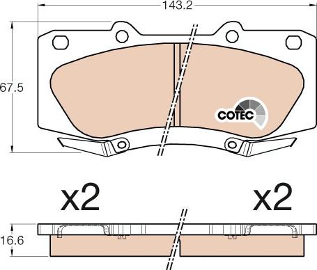 TRW GDB3534 - Set placute frana,frana disc aaoparts.ro