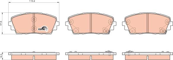 TRW GDB3535 - Set placute frana,frana disc aaoparts.ro