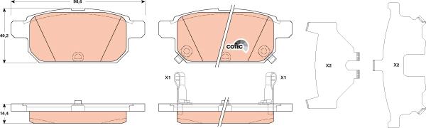 TRW GDB3529 - Set placute frana,frana disc aaoparts.ro