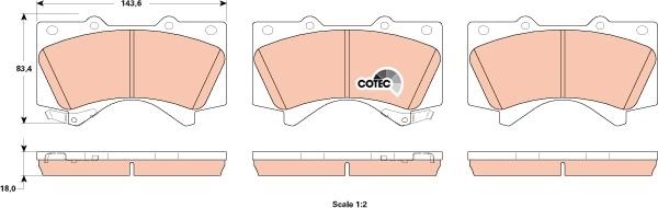 TRW GDB3524 - Set placute frana,frana disc aaoparts.ro