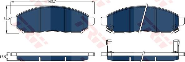 TRW GDB3520BTE - Set placute frana,frana disc aaoparts.ro