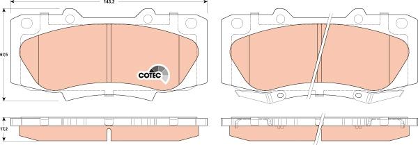 TRW GDB3528 - Set placute frana,frana disc aaoparts.ro