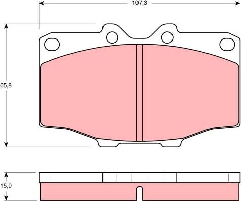 TRW GDB352 - Set placute frana,frana disc aaoparts.ro