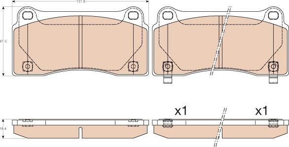 TRW GDB3573 - Set placute frana,frana disc aaoparts.ro