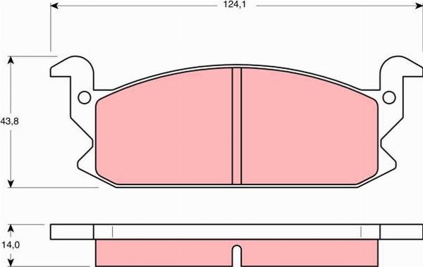 TRW GDB366 - Set placute frana,frana disc aaoparts.ro