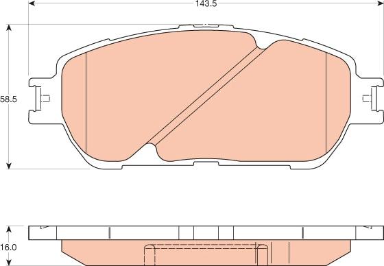 TRW GDB3610 - Set placute frana,frana disc aaoparts.ro