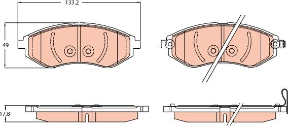 TRW GDB3634 - Set placute frana,frana disc aaoparts.ro