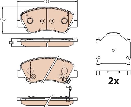 TRW GDB3630 - Set placute frana,frana disc aaoparts.ro