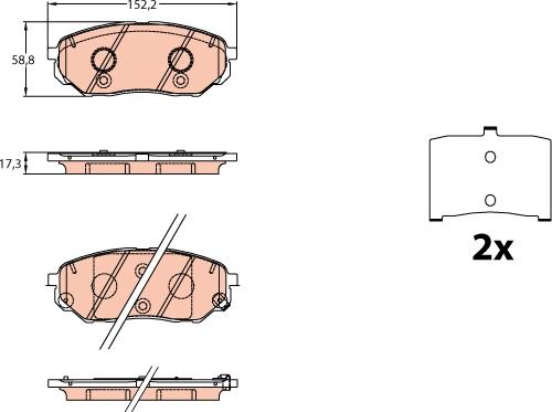 TRW GDB3638 - Set placute frana,frana disc aaoparts.ro