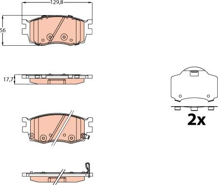 TRW GDB3626 - Set placute frana,frana disc aaoparts.ro