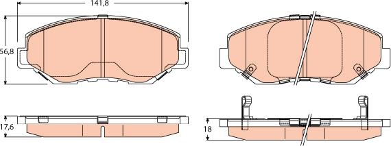 TRW GDB3627 - Set placute frana,frana disc aaoparts.ro