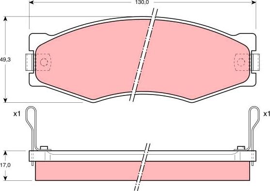 TRW GDB367AT - Set placute frana,frana disc aaoparts.ro