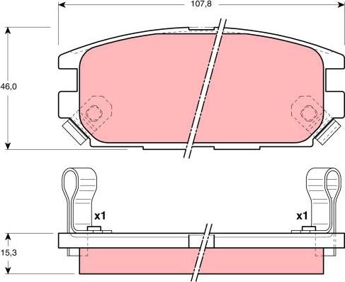 TRW GDB3044 - Set placute frana,frana disc aaoparts.ro