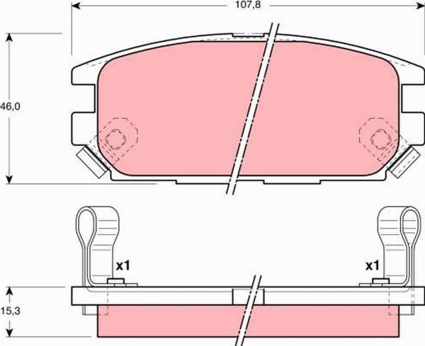 TRW GDB3044 - Set placute frana,frana disc aaoparts.ro